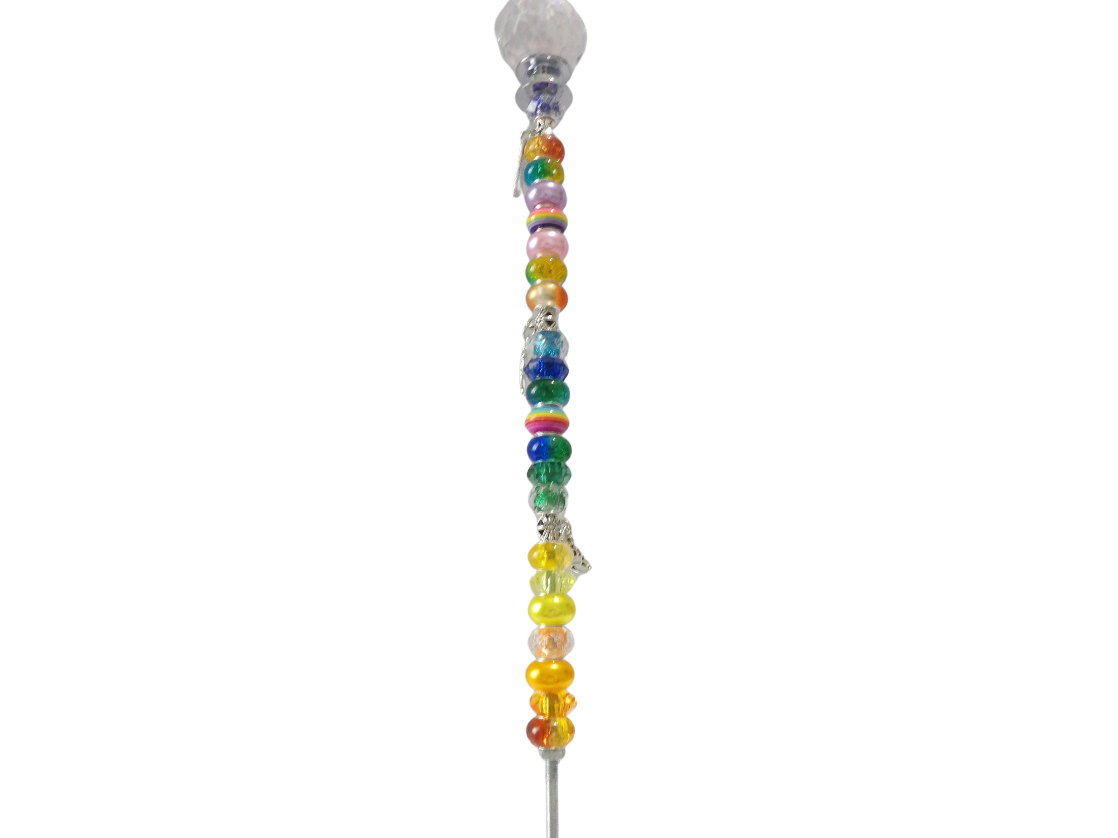 Beaded Fairy Garden Stake
