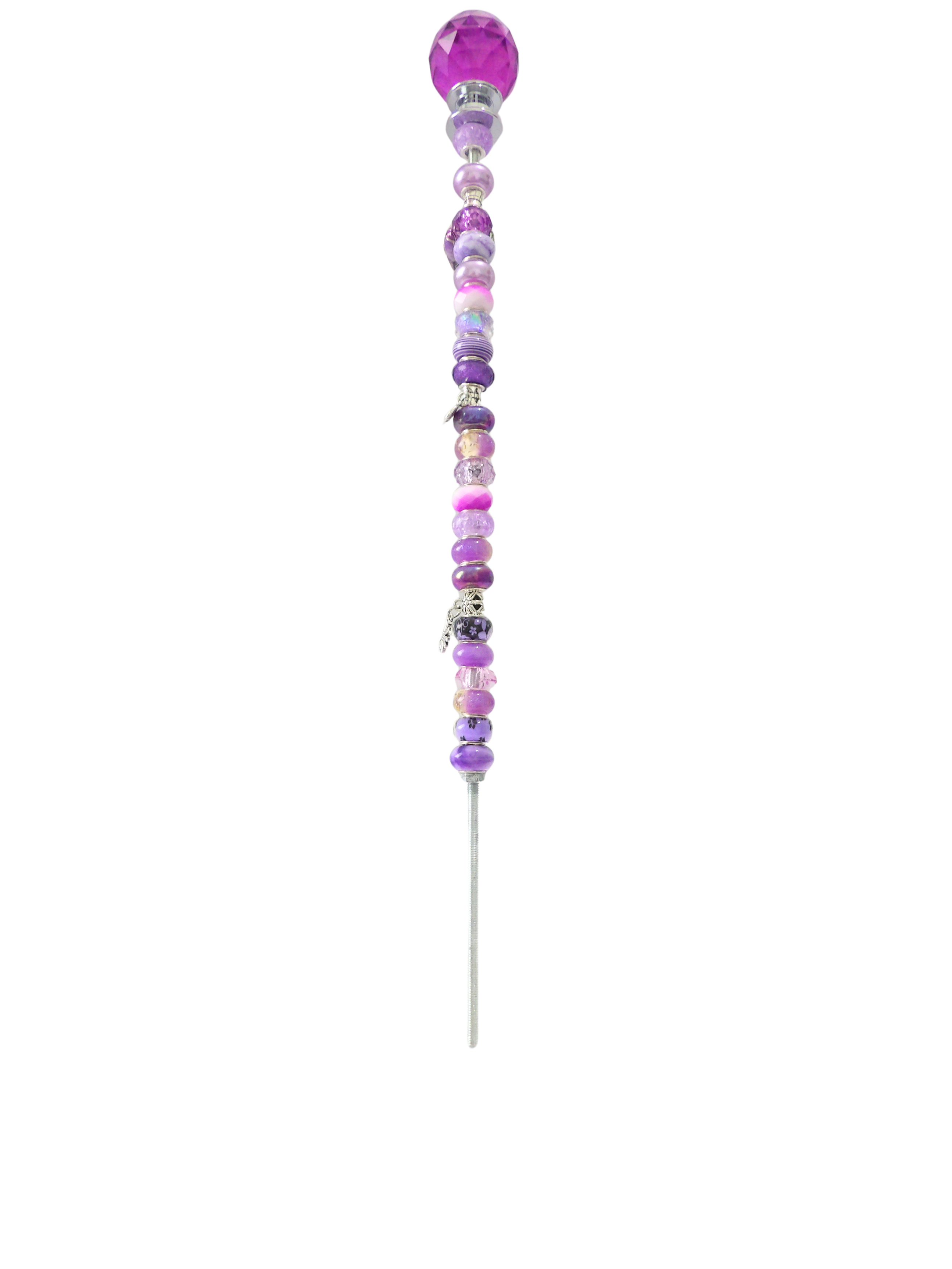 Beaded Fairy Garden Stake