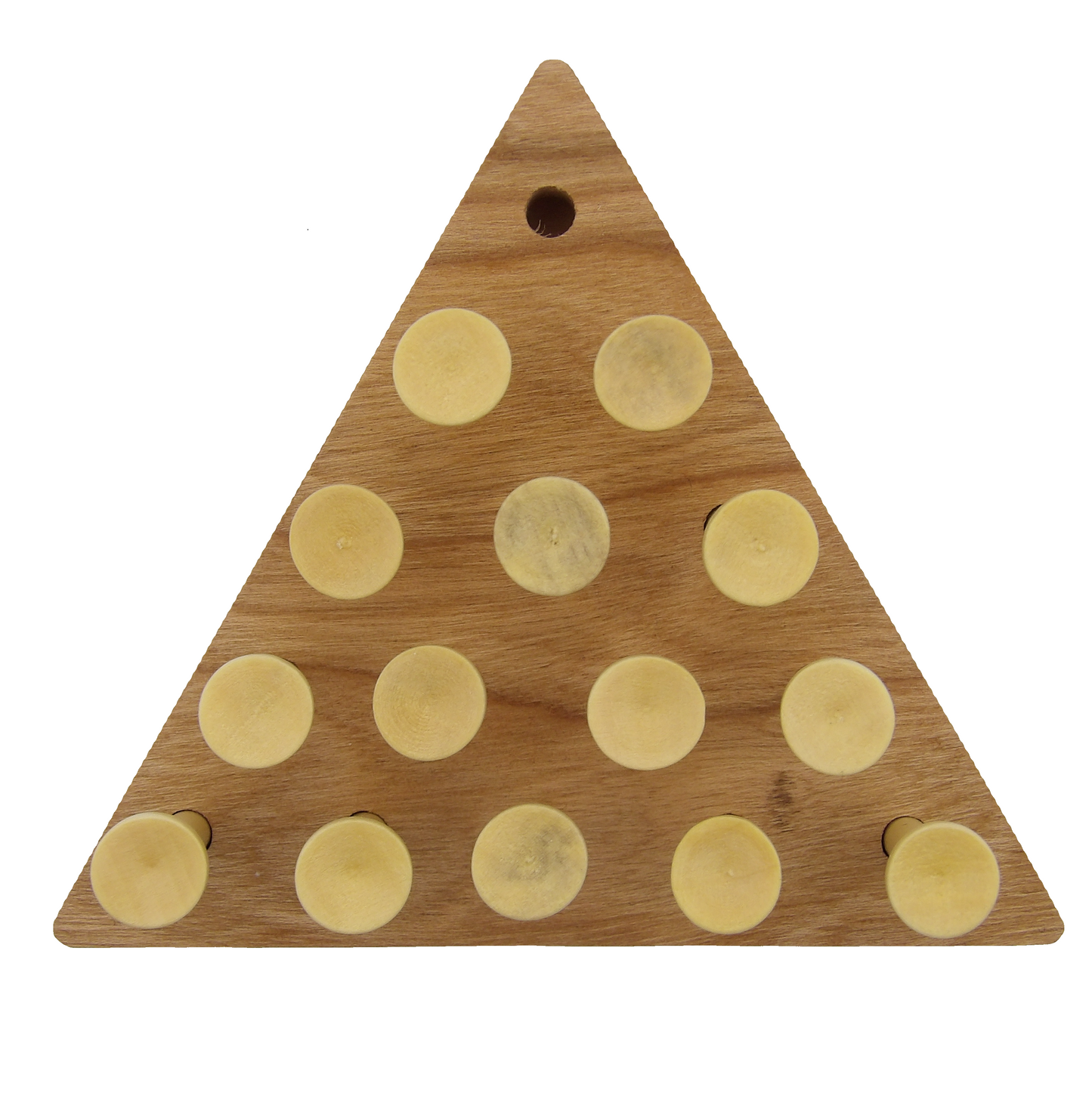 Triangle peg game